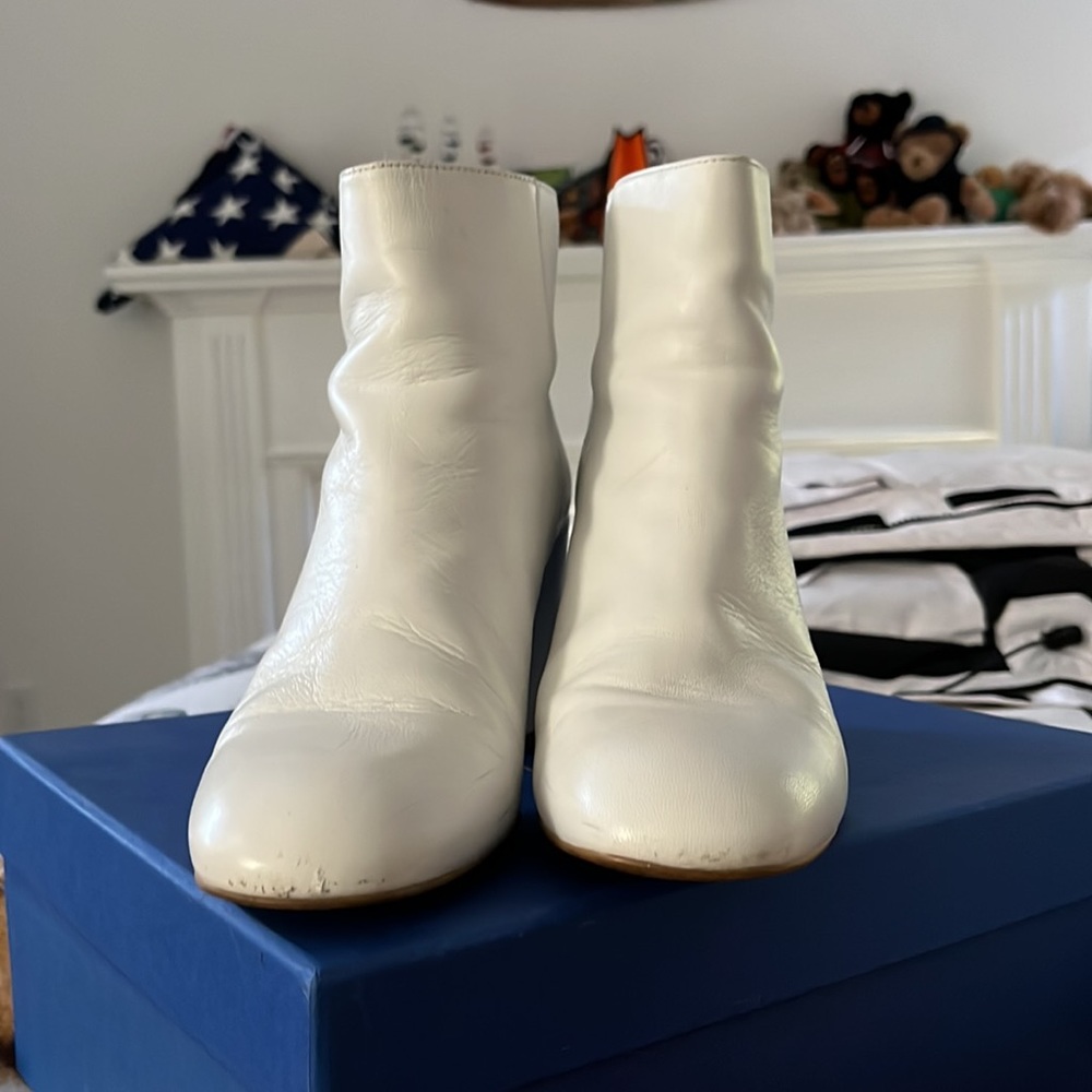 White Stuart Weitzman Boots - image 5